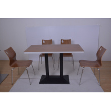 Tabla y silla del restaurante del lacre de aluminio para la zona de restaurantes (FOH-NCP26)